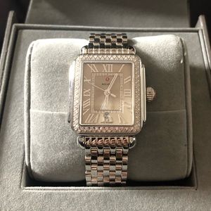 Michele Deco Madison Stainless Steele Watch